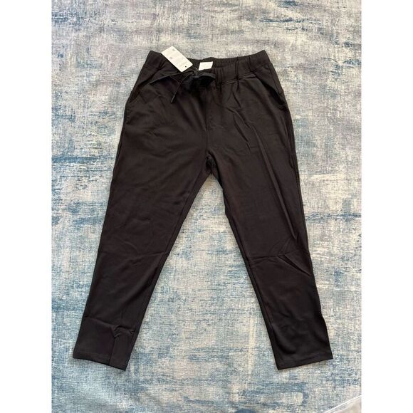 NWT! Yogipace Black Cropped Ankle On The Fly Pants Small - Picture 1 of 8